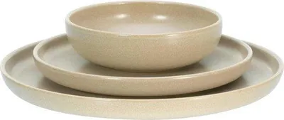 Produktbild von 12-teiliges Service-Set - Sand-Design - Keramik für jede Gelegenheit