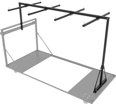 Produktbild von SHOWGEAR Guard Rail Holder for Mammoth Transport Trolley Für bis zu 24x Mammoth Dex Geländer