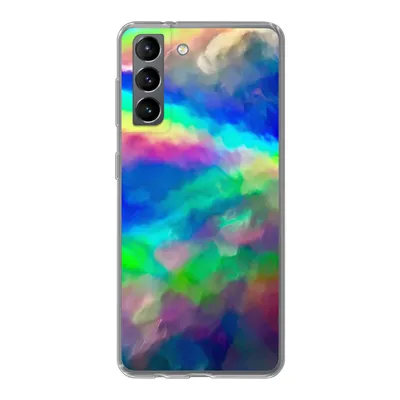 Produktbild von MuchoWow® Handyhülle Schutzhülle Hülle für Samsung Galaxy S21 Aquarell - Kunst - Psychedelisch Silikon Softcase Handy Hülle - Softcase