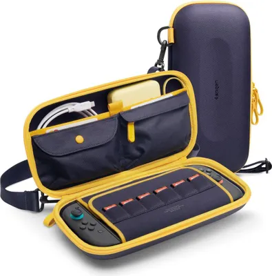 Immagine prodotto di Custodia Spigen Nano Pop Pro per Nintendo Switch 2, blu/giallo