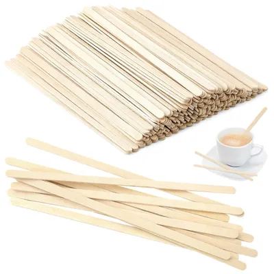 Holz-Rührstäbchen, 1000 Stück, 11 cm, biologisch abbaubar