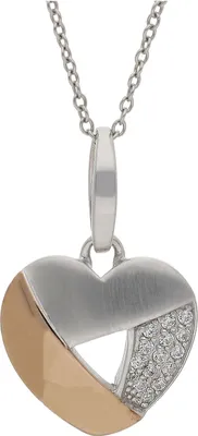 Produktbild von JuwelmaLux Anhänger 925/000 Sterling Silber roségold platteriert Herz mit Zirkonia JL20-02-0811