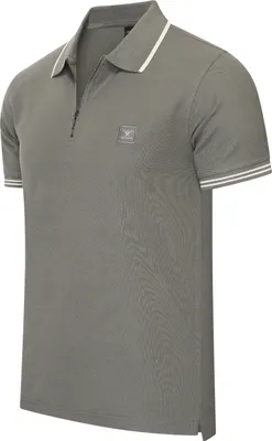 Produktbild von Cappuccino Italia Polo Zip Polo Torino  Grau - Große M