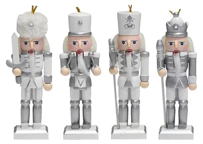 Obrázok produktu pre Ozdoba "Nutcracker" (Figúrka "Dediček"), 4 kusy, 13 cm, kód M13412