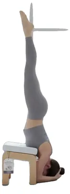 Productafbeelding van Yoga-inversietrainingbank, verstelbare hoogte, maximale draagvermogen 136 kg, legergroen
