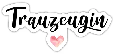 Produktbild von Spreadshirt JGA Frauen | Trauzeugin Sticker Aufkleber, 10 x 10 cm, Mattweiß