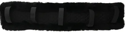 Produktbild von Engel Reitsport Lammfell Brustblattunterlage Schwarz/Schwarz 80x14cm