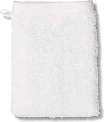 Produktbild von KELA Waschhandschuh Ladessa 100%Baumwolle schneeweiá 15,0x21,0cm KL-23178
