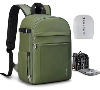 Produktbild von Kamerarucksack Fotorucksack Kameratasche - Wasserabweisend - Schwarz - Für DSLR und spiegellose Kamera