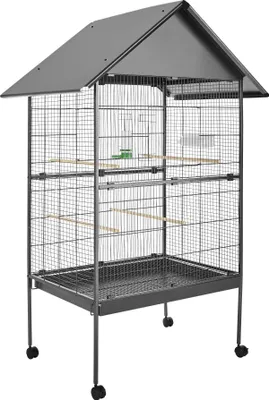 Image de Cage à oiseaux 168 cm - gris anthracite