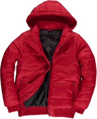 Produktbild von B&C JM940 | Herren Jacket Superhood /Men - Farbe: Red/Black - Größe: XL