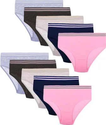 Produktbild von 10 Mädchen Slips Unterhosen aus Baumwolle Unterwäsche