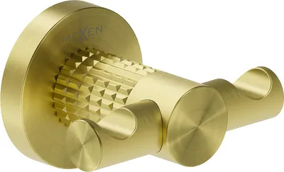 Obrázek produktu pro Mexen Triv dvojitý háček na ručník, zlatý kartáčovaný - 70A33012-55