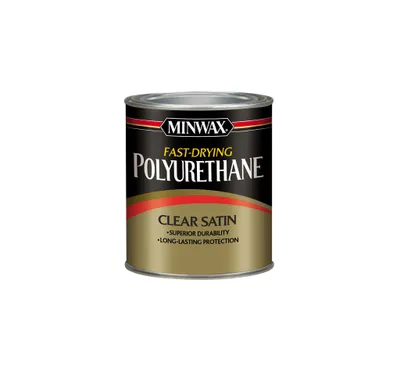 Produktbild von Minwax Fast-Drying Polyurethane  Polyurethan-Holzlack – schnell trocknend, transparent, für Innen  SATIN 236ml