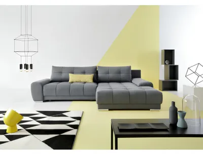 Produktbild von Textil Sofa Ecksofa Couch Wohnlandschaft Couchen Sofas Polster Sitz Garnitur Neu