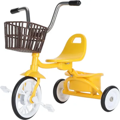 Zdjęcie produktu dla Metalowy trójkołowy model roweru z trzema kołami Dekoracyjna miniaturowa figurka Realistyczna zabawka Ozdoba na biurko Półka Żółty Żółty