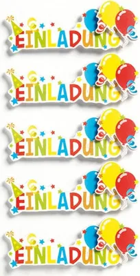Produktbild von Creative-Sticker - Aufkleber - Einladung