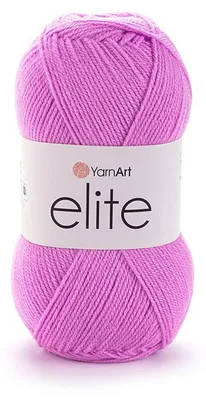 Produktbild von YarnArt Elite 242 Orchidee Acrylgarn 100g/300m – weich, leicht, ideal für Decken & Amigurumi