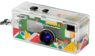 Produktbild von ZELURXX Mini Kinder Kamera – modisches Accessoire & Spielzeug, Geschenk für Schüler, mit Filter, 32GB, Transparent