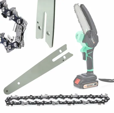 Produktbild von Rosfix Set Schwert 12" & 2x Kette – Für Elektrokettensage | 35,5 cm, 1,3 mm Nut, 1/4" & 3/8" Teilung | Gehärteter Stahl