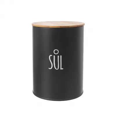 Image de Pot à sel NOIR diamètre 11 cm