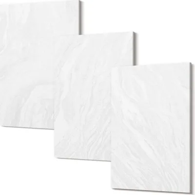 Produktbild von Leinwandbilder – Wandbilder – Leinwandbild – Canvas Bild – Polycanvas – Kunstdruck –  – Modern – Aufhängefertig – Mehrteilig – 3-Teilig – 40x60 Cm Pro Bild - Elegante lineare Marmorsteinstruktur
