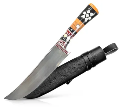 Produktbild von Usbekischer Messer – Pchak, 29 cm Kochmesser Handarbeit Küchenmesser