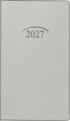 Produktbild von 2027 BRUNNEN Taschenkalender9x15cm silber 2S/1M