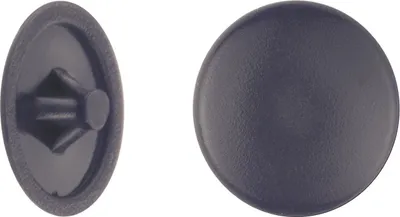 Produktbild von Connex Abdeckkappen Ø 12 mm für PZ Schrauben schwarz - 50 Stk.
