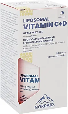 Produktbild von NORDAID Nahrungsergänzungsmittel Liposomal Vitamin CD Spray, BI8108