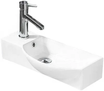 Produktbild von Mexen Hugo Aufsatzwaschbecken rechts 50 x 23 cm, weiß - 21255000R
