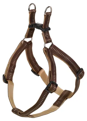 Produktbild von Nobby Soft Grip, Hund, Zugfreier Gurt, L-XL, Braun, Nylon, Einfarbig