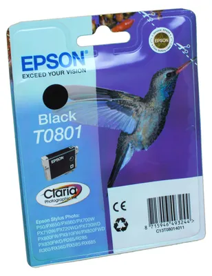Produktbild von EPSON EPSON Tintenpatrone/T08014011 schwarz Inhalt 7ml