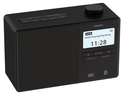 Produktbild von Philips TAR5600/00, Uhr, Digital, DAB+, FM, 10 W, AAC, SBC, 7,62 cm (3")