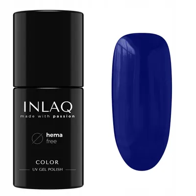 Zdjęcie produktu dla INLAQ Lakier Hybrydowy Stormy Blue 6ml HEMA Free