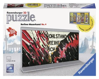 Produktbild von Ravensburger 12576 - Berliner Mauerkunst No.4 - 3D Puzzle Bauwerke, 108 Teile