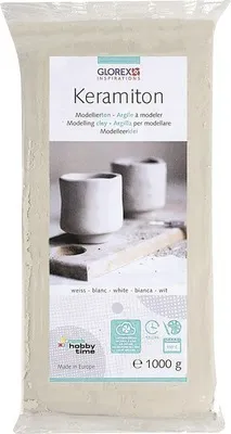 Zdjęcie produktu dla Keramiton, biała glina modelarska 1000 g