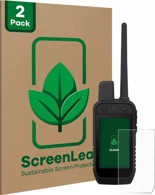 Produktbild von 2x ScreenLeaf Schutzfolie für Garmin Alpha 300 K nachhaltiger Displayschutz Display Schutz Folie Klar Transparent