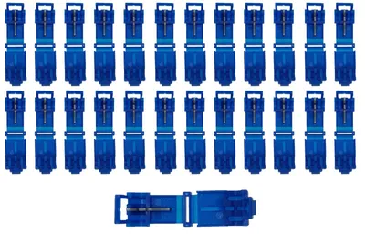 Produktbild von baytronic 25x T-Schnellverbinder blau