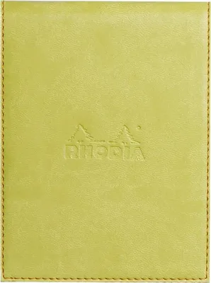 Produktbild von Rhodia Notepad cover + notepad N°12, Einfarbig, Grün, 80 Blätter, Matt, 80 g/m², Liniertes Papier