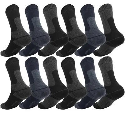 Produktbild von 12 Paar Herren Thermo Winter Socken Vollfrottee Warm Baumwolle; 12er Mix1/43-46
