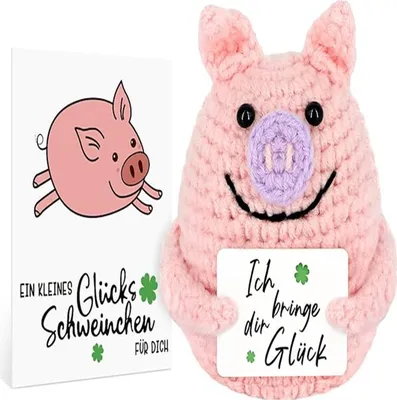 Produktbild von Strickwolle Kartoffel, Emotionale Unterstützung Kartoffel, Handgemachte positive Häkelkartoffel,mit Motivationskarte,Ideal als Geschenk Deko Begleiter