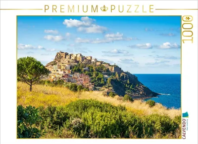 Produktbild von CALVENDO Puzzle Castelsardo | 1000 Teile Lege-Größe 64x48cm Foto-Puzzle für glückliche Stunden
