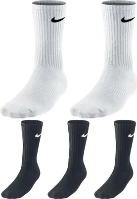 Produktbild von 5 Paar Nike Socken Herren Damen - Farbe: weiß schwarz - Größe: 42-46