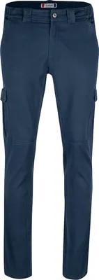 Produktbild von Uni Stretch Hose mit Cargo-Taschen, geradem Bein und elastischer Taille