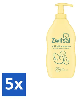 Produktbild von 5 x Zwitsal Baby Anti-Klit Shampoo - 400 ml - Vorteilspackung - 5 Stücke