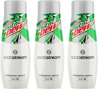Image de SODASTREAM Mountain Dew Diet Sirop de limonade, lot de 3 x 440 ml