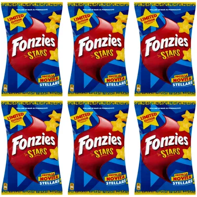 Produktbild von 6x Chips Fonzies Stars Limited Edition 160g