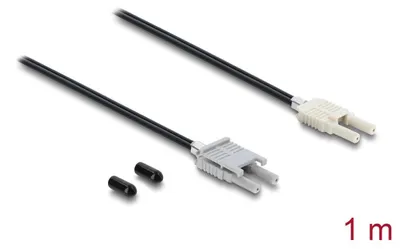 Obrázek produktu pro DeLOCK 91027, Černá, Šedá, Vícevidové, 100 cm, 1 kusů