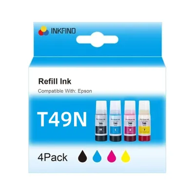 A product package for refill ink cartridges.